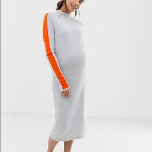 ASOS Maternity High Neck Midi Dress